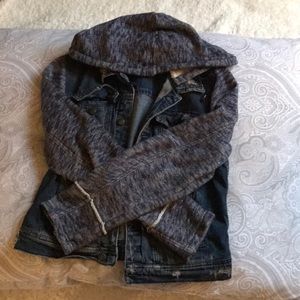 Free people distressed jean jacket